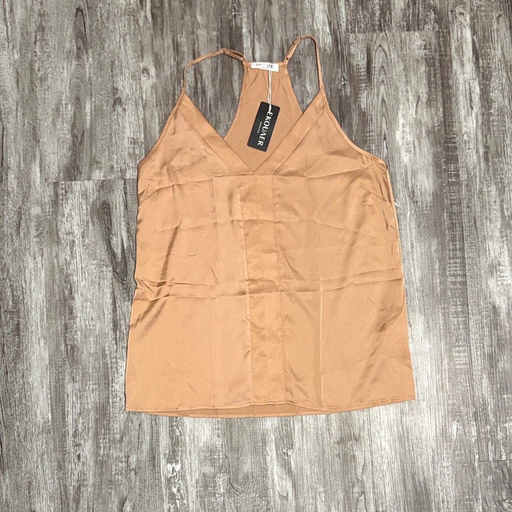 Vibrant Camel V-Neck Camisole